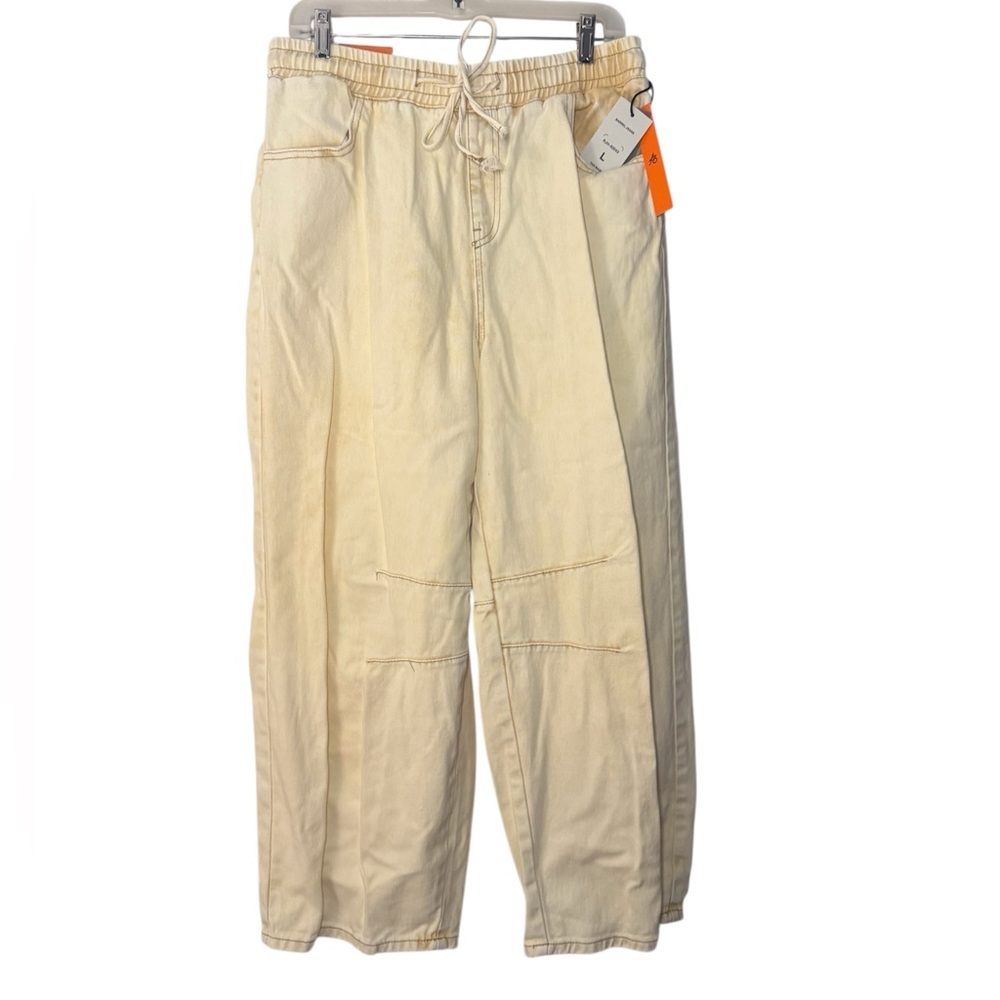 American Bazi COLOR WASHED
BARREL FIT PANTS Size L